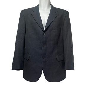christian lacroix homme Italy Mens Gray Blazer Sport Coat Marlane Super 100s